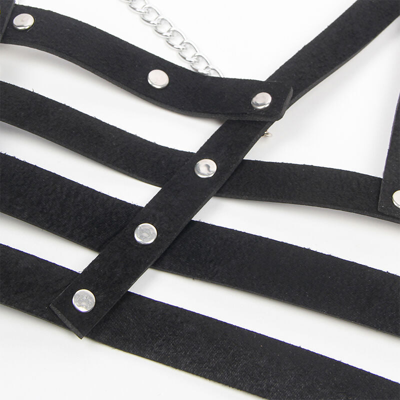 SUBBLIME - CORSET HARNESS COM DETALHE DE CORRENTE TAMANHO ÚNICO