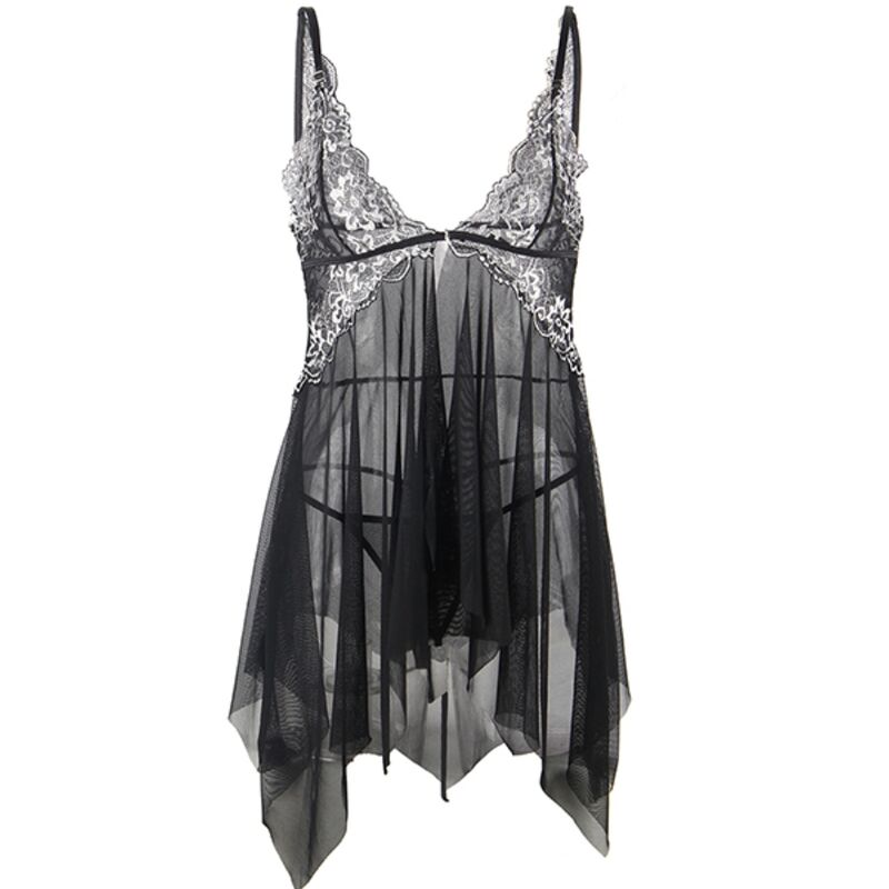 SUBBLIME - BABYDOLL TECIDO TULE RENDA PEITORAL G/GG