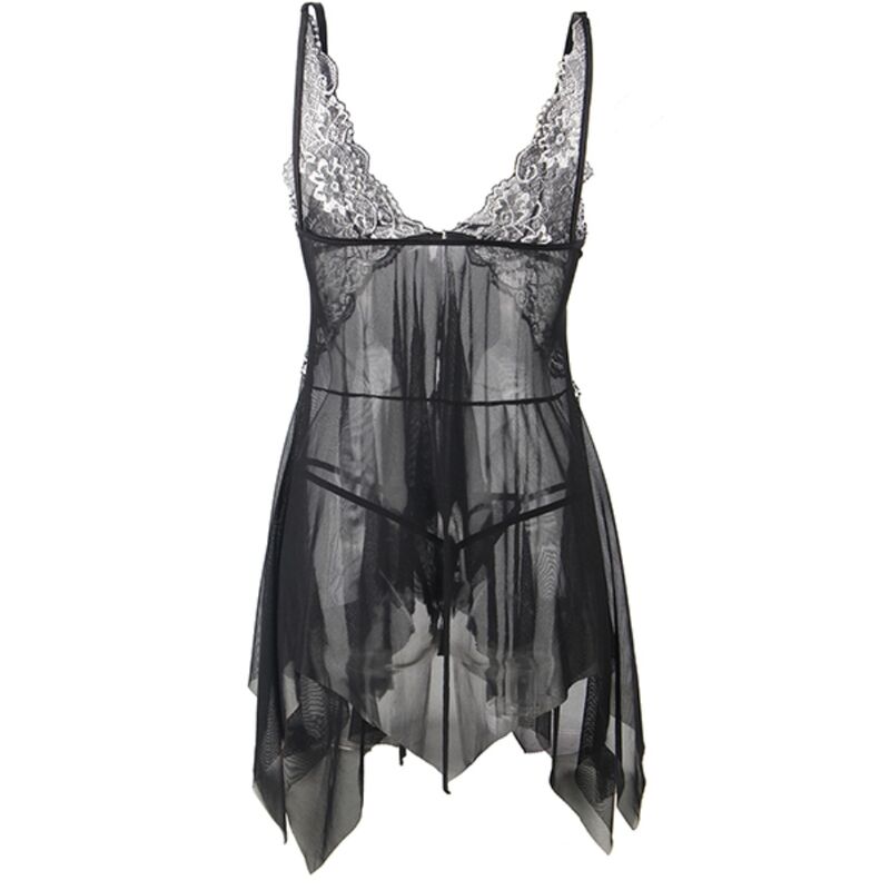 SUBBLIME - BABYDOLL TECIDO TULE RENDA PEITORAL G/GG