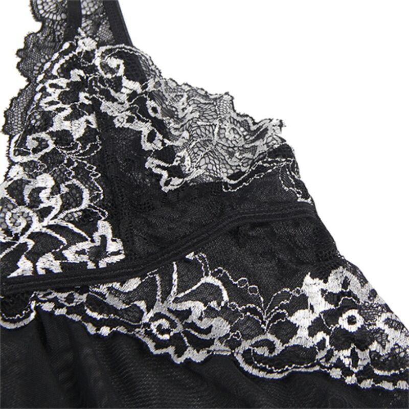SUBBLIME - BABYDOLL TECIDO TULE RENDA PEITORAL G/GG