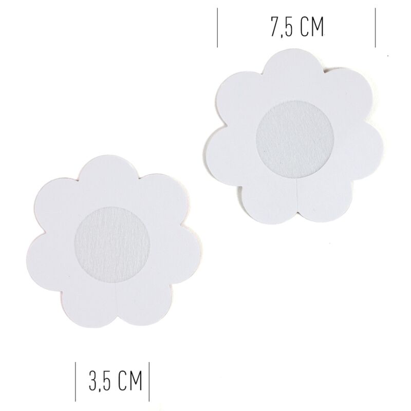 BRINCADEIRA SECRETA - UAU, PEITOS! TAMPAS DE MAMILOS COM FLORES