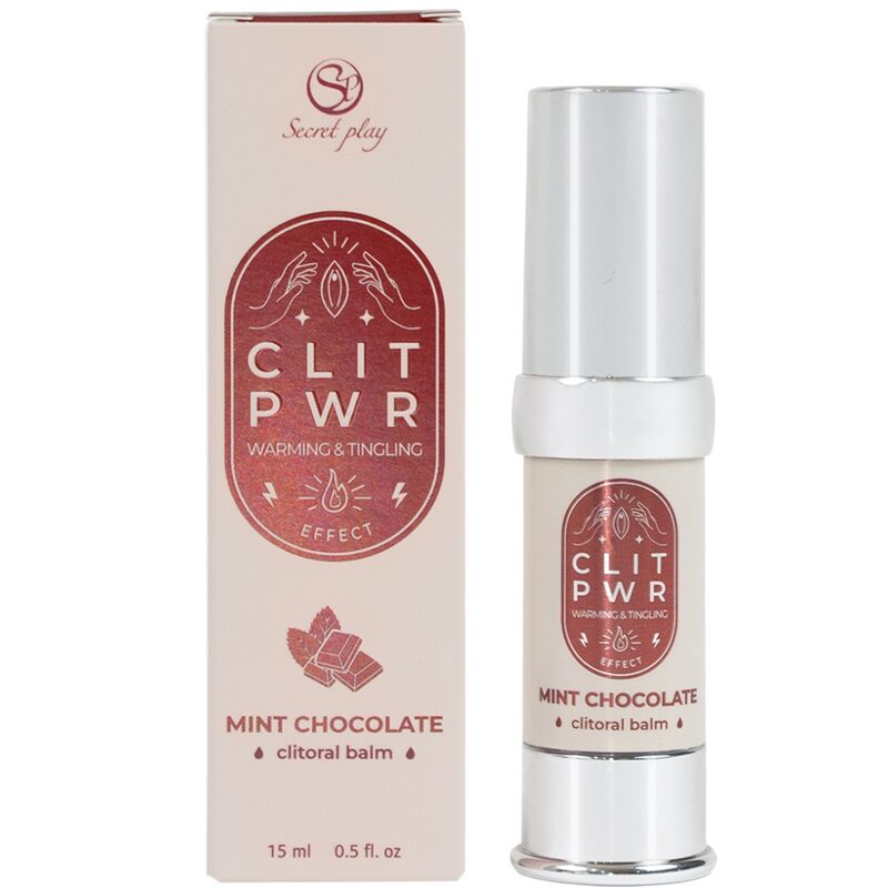 BRINCADEIRA SECRETA - CLIT PWR BÁLSAMO PARA CLITORIS COM CHOCOLATE E MENTA