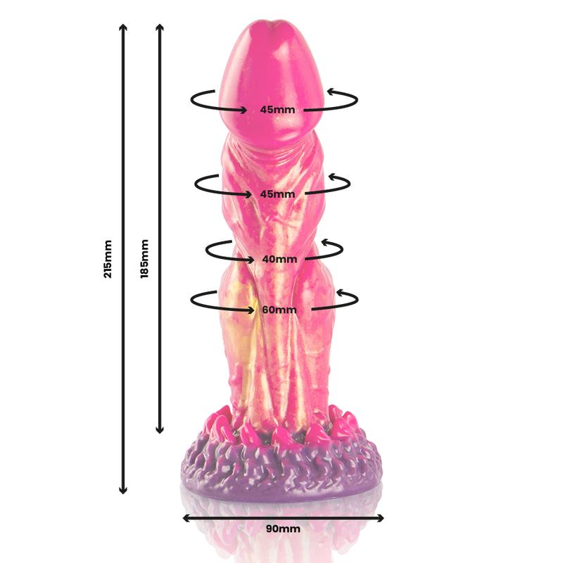 ÉPICO - CÉRBERO DILDO FOGO MITOLÓGICO