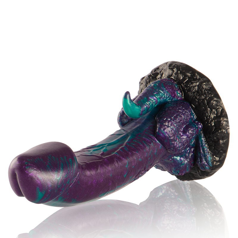 ÉPICO - DILDO BASILISK DUPLO ESCAMAS PRAZER TAMANHO PEQUENO