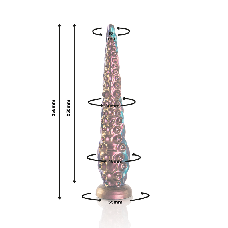 ÉPICO - DILDO DE TENTÁCULOS FINOS DE CARÍBDEIS TAMANHO PEQUENO