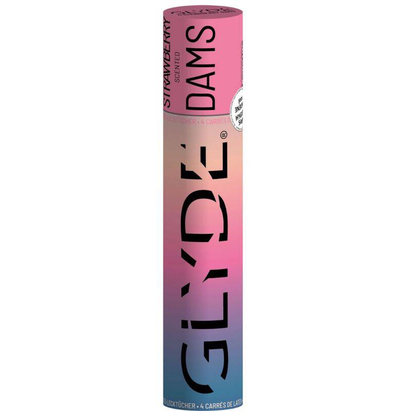 SHEER GLYDE - DAMS LAMINAS LÁTEX SEXO ORAL MORANGO - Toys "n" Us