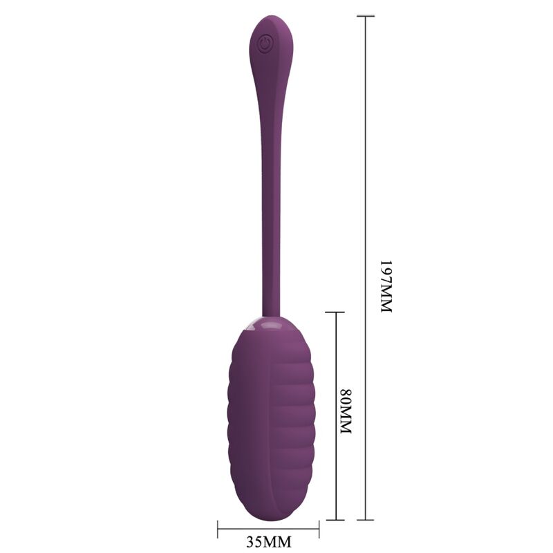 PRETTY LOVE - CASPER ROXO OVO VIBRATÓRIO RECARREGÁVEL