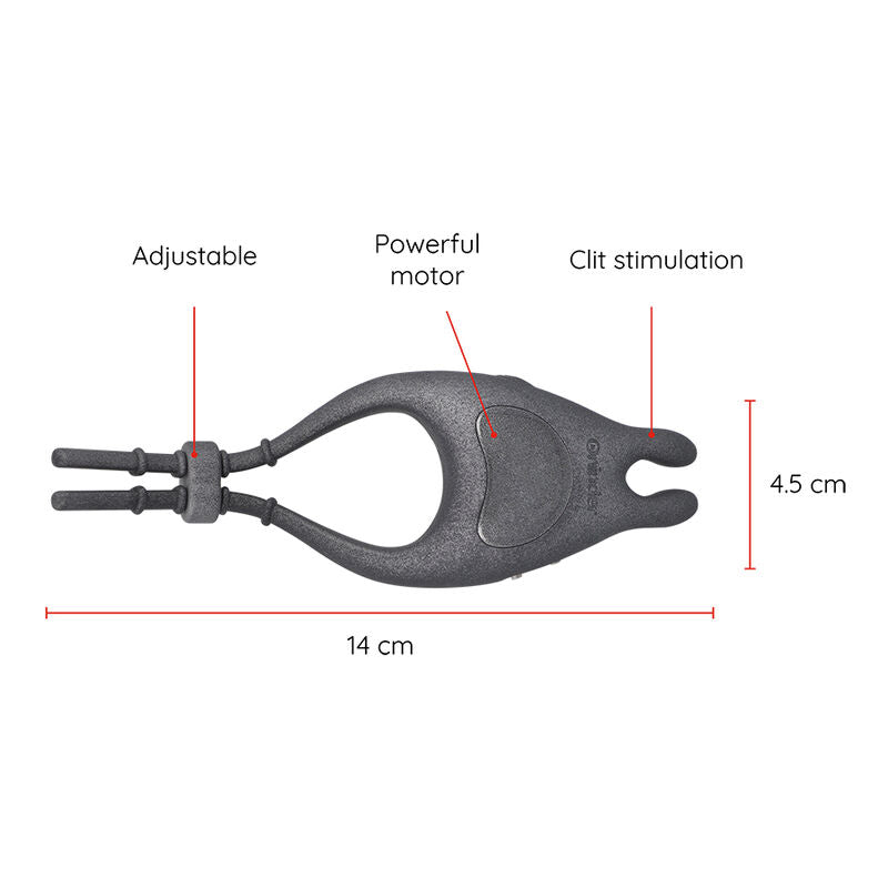 ONINDER - ANEL VIBRADOR AJUSTÁVEL RECARREGÁVEL PAMPA COM ESTIMULADOR DE CLITÓRIS 10 VELOCIDADES - APLICATIVO GRÁTIS