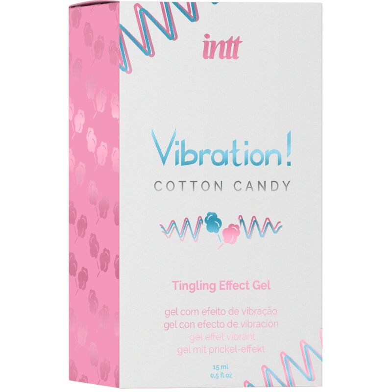 INTT - GEL VIBRADOR LÍQUIDO ALGODÃO DOCE PODEROSO ESTIMULANTE ÍNTIMO 15 ML