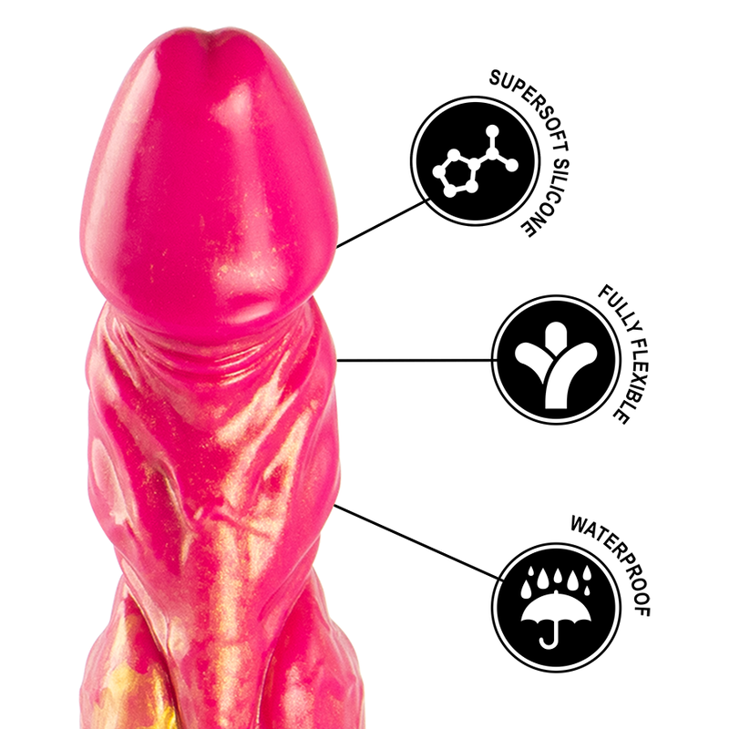 ÉPICO - CÉRBERO DILDO FOGO MITOLÓGICO