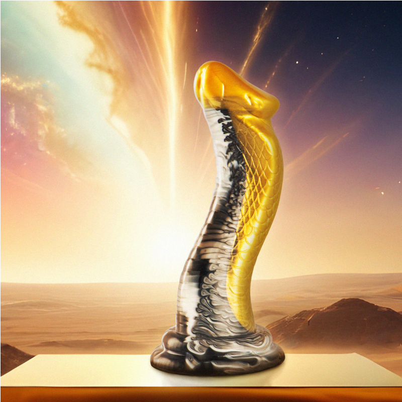 ÉPICO - DILDO DRAKON COBRA AMARELA