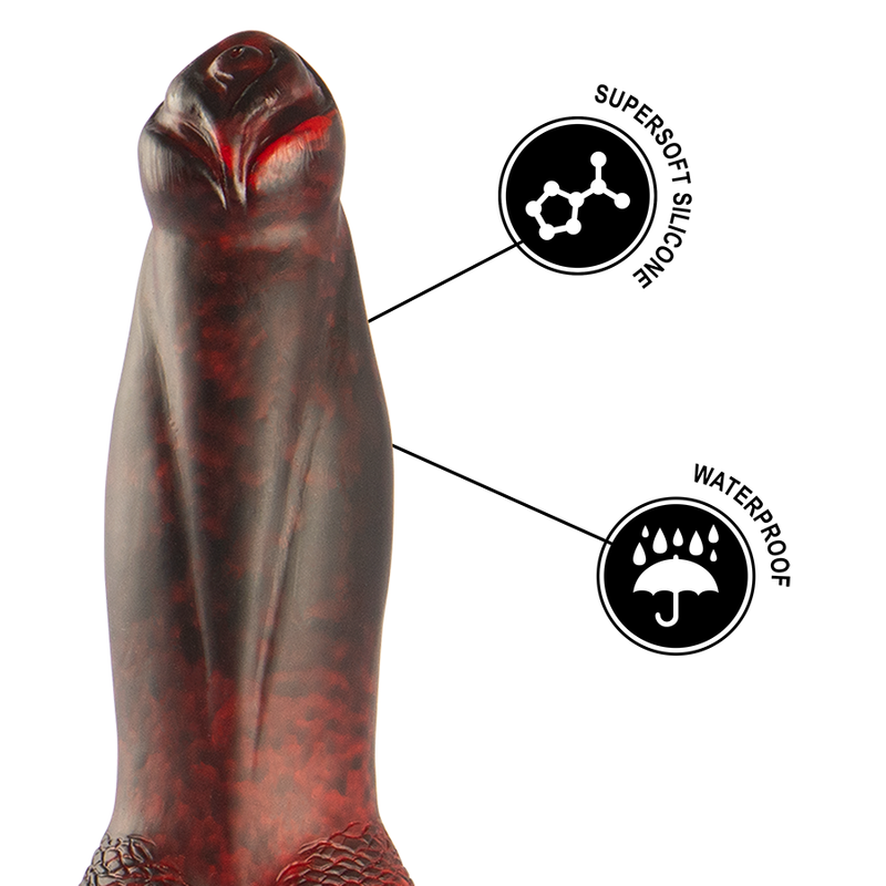 EPIC - PROMETHEUS DILDO TITAN IN FLAMES CONTROLE REMOTO RECARREGÁVEL