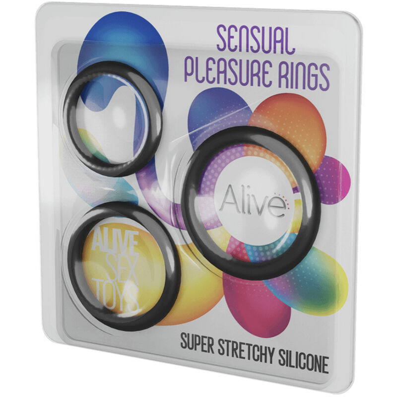 ALIVE - KIT TRES ANILLOS DE PLACER SENSUAL