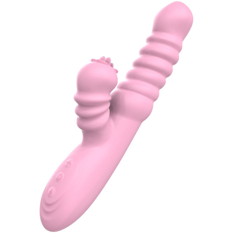 ARMONY - VIBRADOR MULTIFUNCIÓN CON LENGUA ESTIMULANTE EFECTO CALOR ROSA