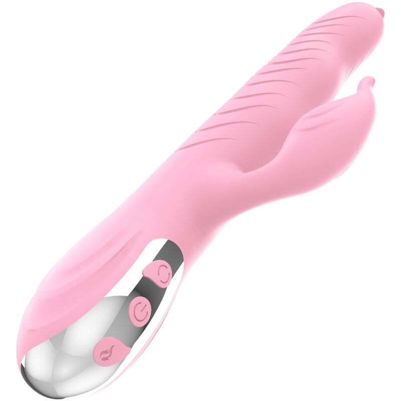 ARMONY - MARCIA VIBRADOR Y DOBLE LENGUA EMPUJANTE EFECTO CALOR ROSA