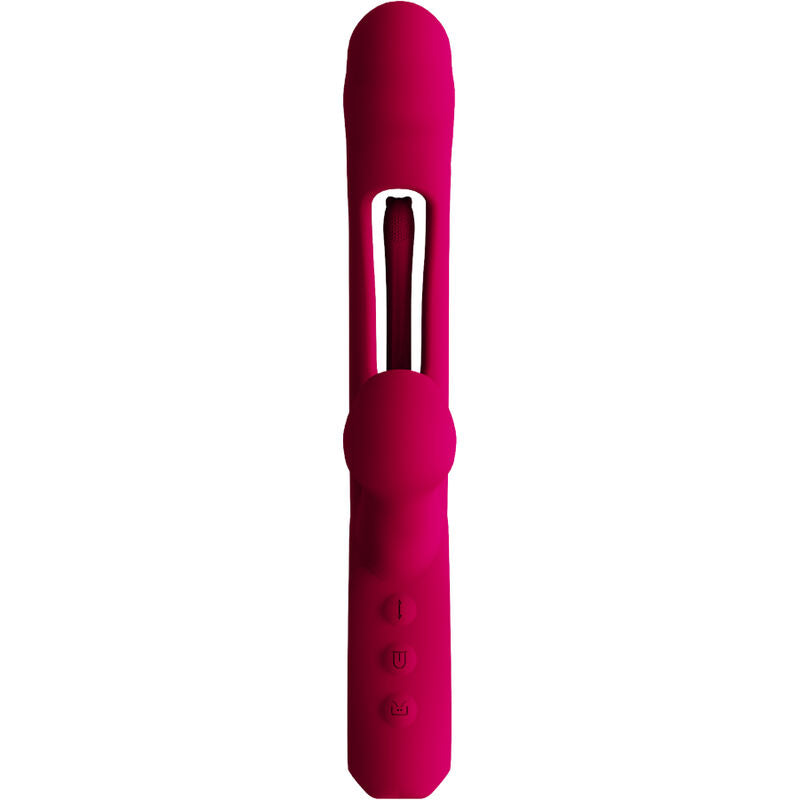 ARMONY - VIBRADOR IMPACT SWING Y ESTIMULADOR DUAL MODELO 2 BURDEOS