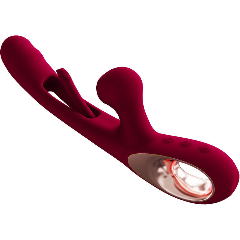 ARMONY - VIBRADOR IMPACT SWING Y ESTIMULADOR DUAL MODELO 2 BURDEOS