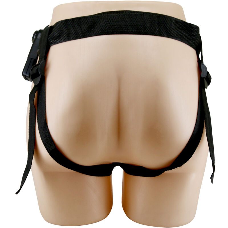 PRETTY LOVE - STARKS HARNESS BRIEFS DILDO DE VIBRAÇÃO MULTI-VELOCIDADE 17,5 CM MARROM CLARO