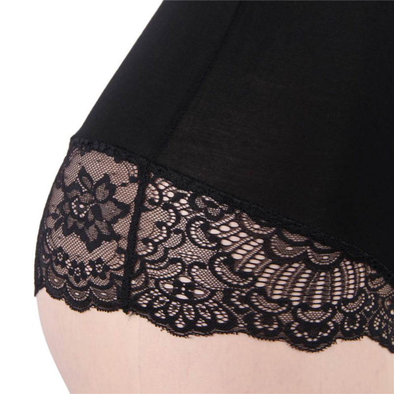 SUBBLIME - TEDDY CON DETALLES DE ENCAJE FLORAL NEGRO S/M