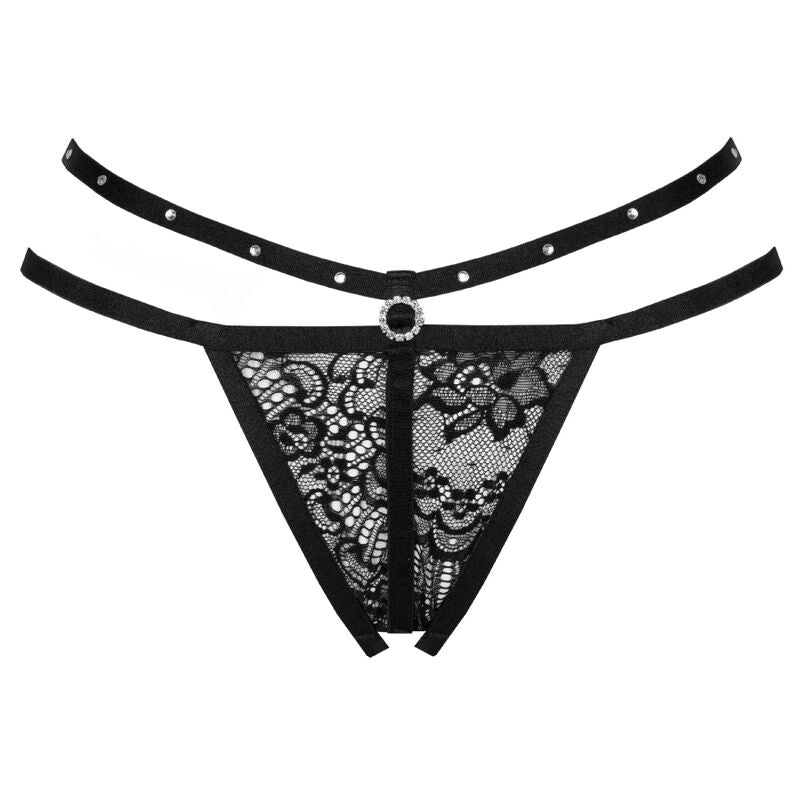 LIVCO CORSETTI FASHION - TANGA NOMADE SEM FUNDO PRETA