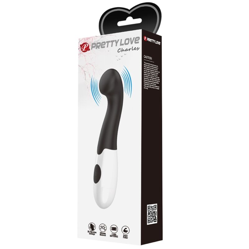 PRETTY LOVE - VIBRADOR CHARLES PUNTO G 30 MODOS NEGRO