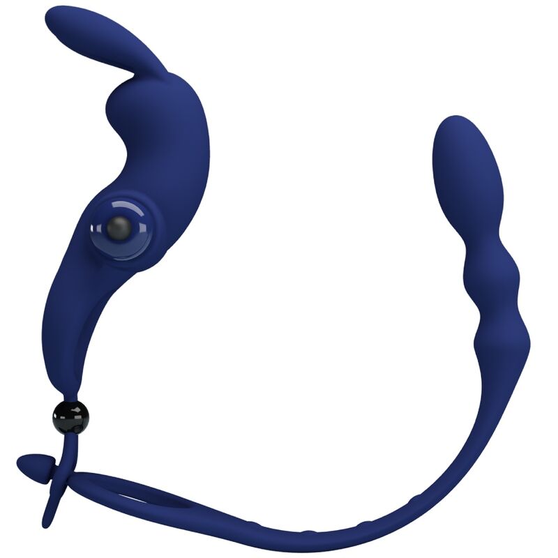 PRETTY LOVE - AYAD ANILLO VIBRADOR CON CONEJO CON TAPÓN AZUL