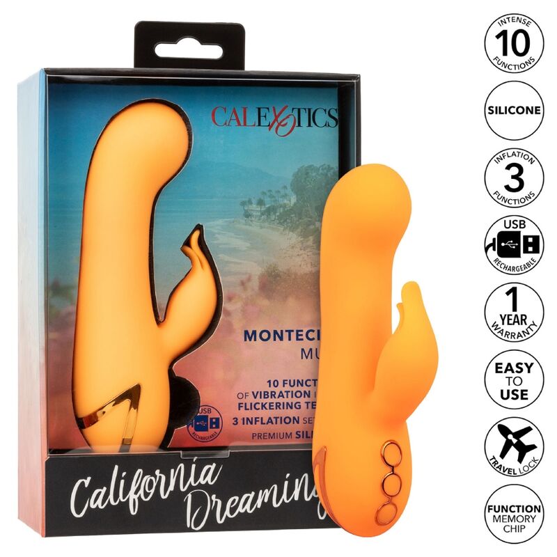 CALEXOTICS - VIBRADOR MONTECITO MUSE RABBIT ORANGE DA CALIFORNIA DREAMING