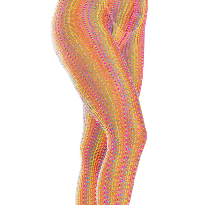 LEG AVENUE - MEIAS DE CROCHÊ MULTICOLORIDAS