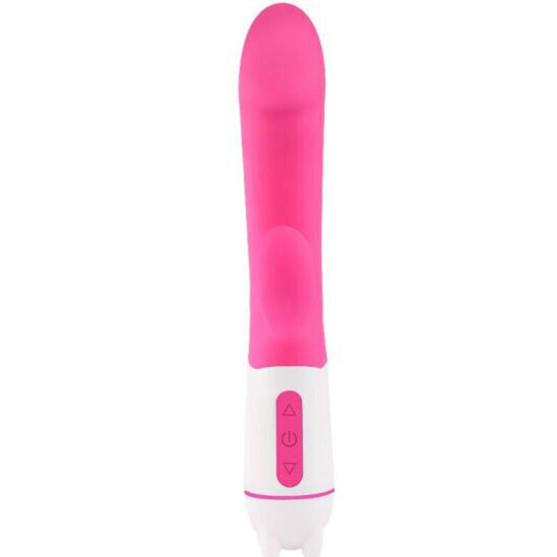 ARMONY - VIBRADOR HAPPY Y ESTIMULADOR FUCSIA RECARGABLE
