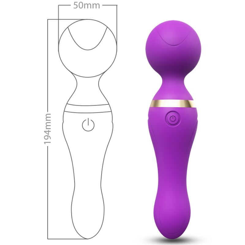 ARMONY - FREEZA MASSAGEADOR E VIBRADOR SUPER FLEXÍVEL CABEÇA ROXA