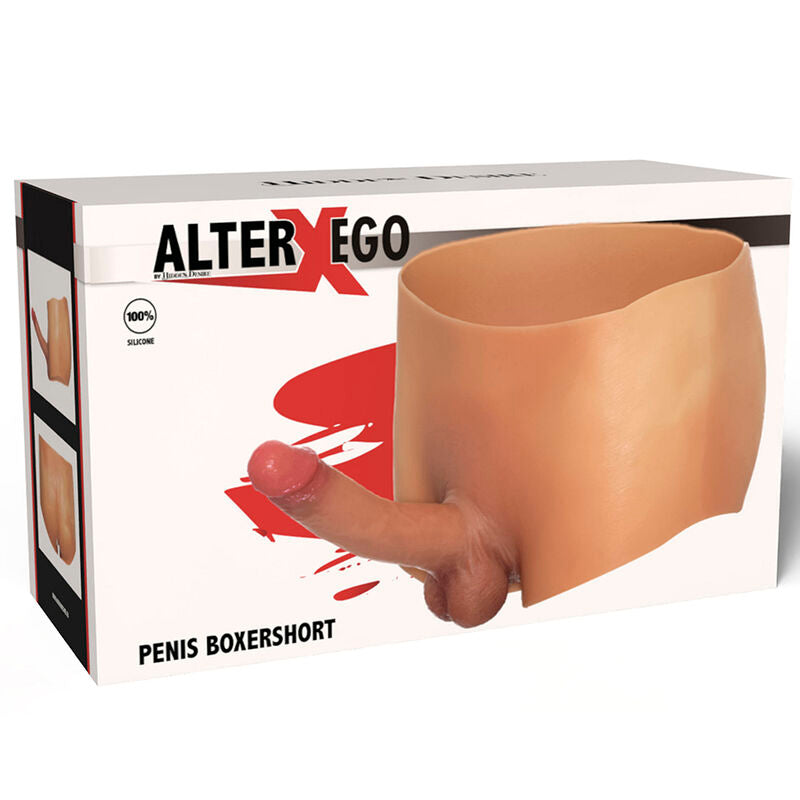 DESEJO OCULTO - ALTER EGO BOXERSHOT COM PÊNIS 18 CM TAMANHO P/M