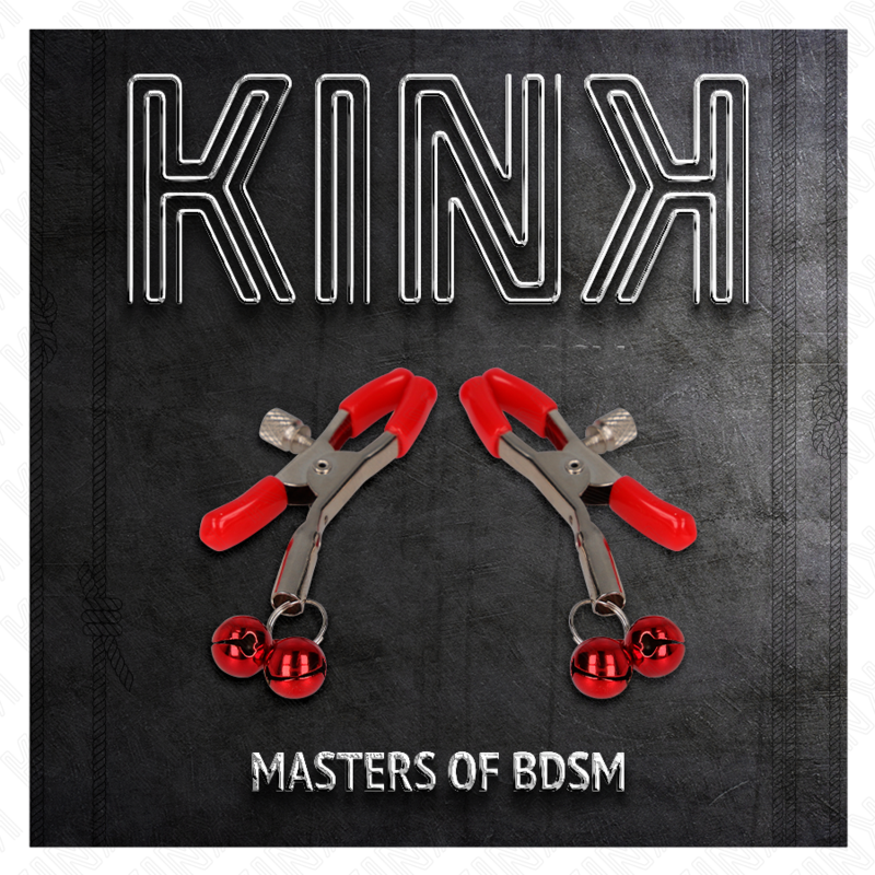 KINK - PINÇA DE MAMILO DUPLA VERMELHA 6 CM
