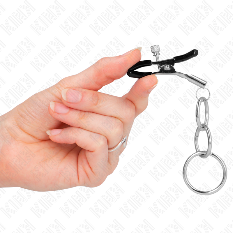 KINK - 3 PINÇAS DE MICOLOR COM ANÉIS DE 6 CM