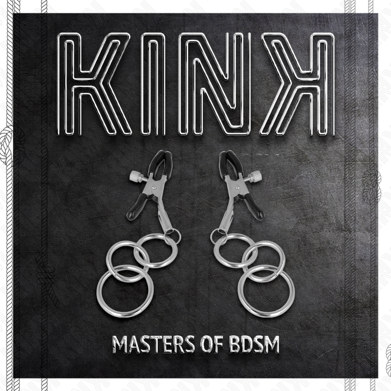 KINK - 3 PINÇAS DE MICOLOR COM ANÉIS DE 6 CM
