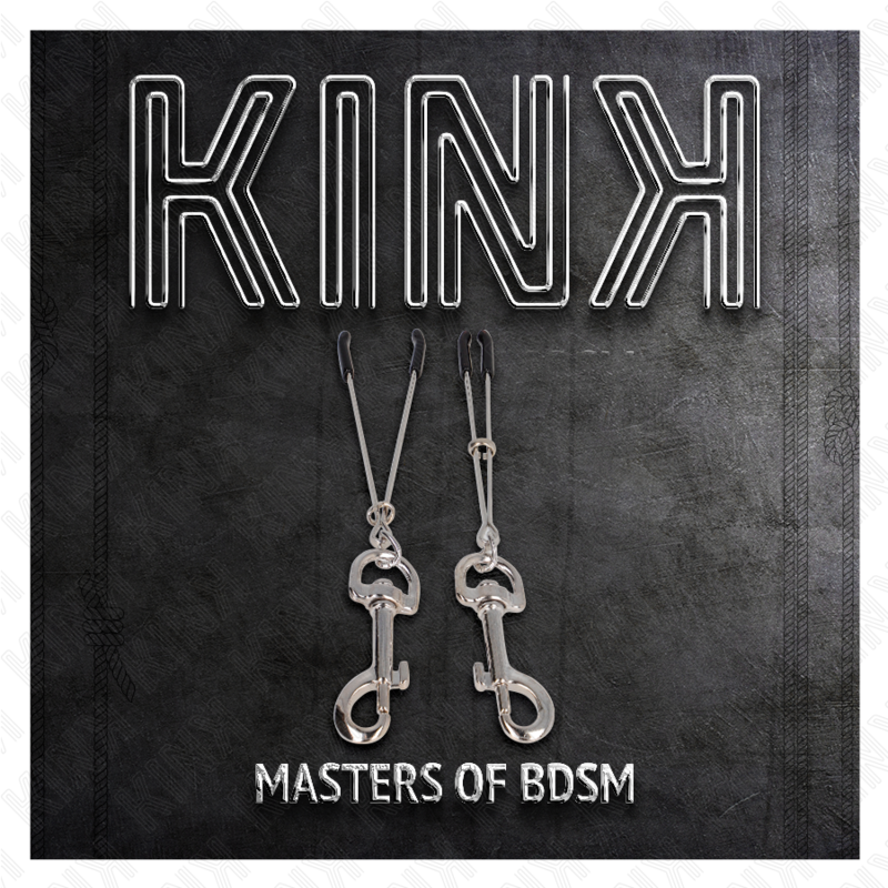 KINK - PINÇA DE MAMILO COM GANCHO FINO PRATA 7 CM