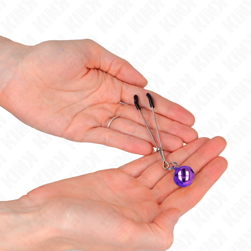 KINK - PINÇAS DE MAMILOS FININHAS ROXAS 7 CM