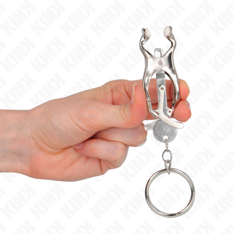 KINK - O-RING JAPONÊS CLAMPS DE MAMILO DE TRIGO PRATA