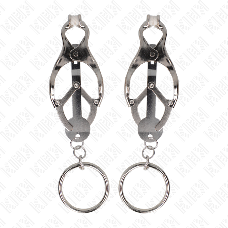 KINK - O-RING JAPONÊS CLAMPS DE MAMILO DE TRIGO PRATA