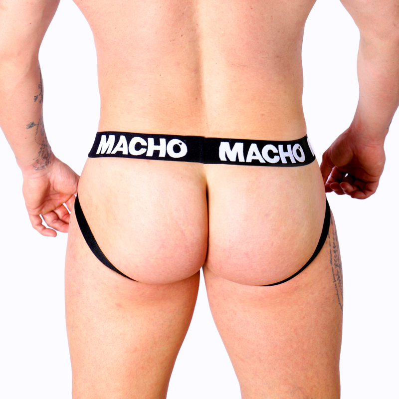 MACHO - MX27GR COURO JOCK CINZA BEGE GG