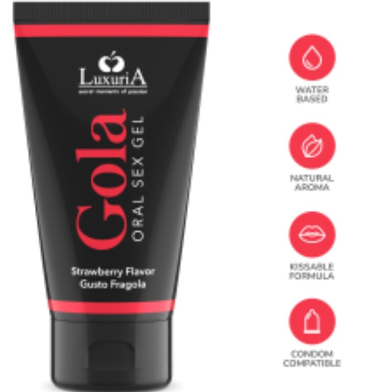 INTIMATELINE LUXURIA - GEL PARA SEXO ORAL SABOR A FRESA 50 ML