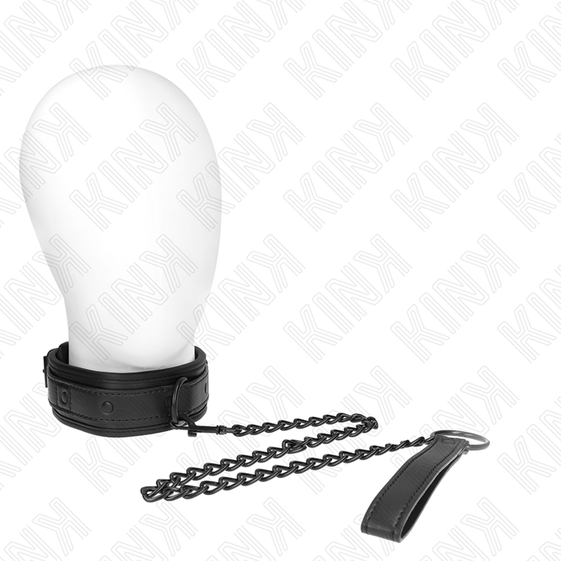 KINK - COLEIRA DE NEOPRENE BONDAGE MODELO 2 COM CINTO 78 CM AJUSTÁVEL 37,5 X 49,5 CM