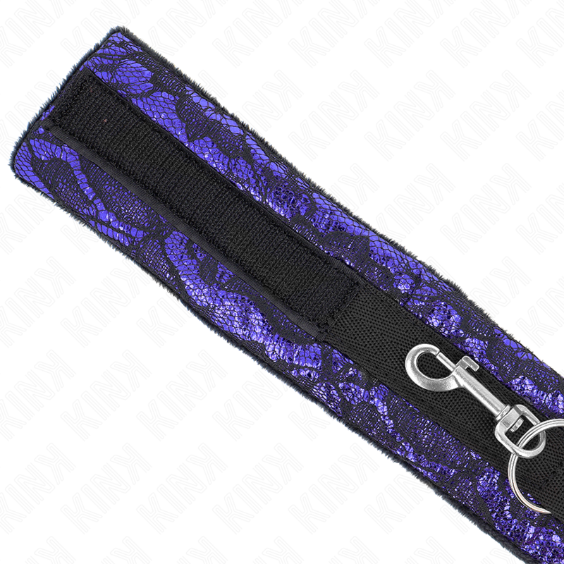 KINK - COLAR CURTO DE RENDA DE VELUDO COM CINTO 105 CM COM ACABAMENTO DE NYLON 44 X 5,5 CM