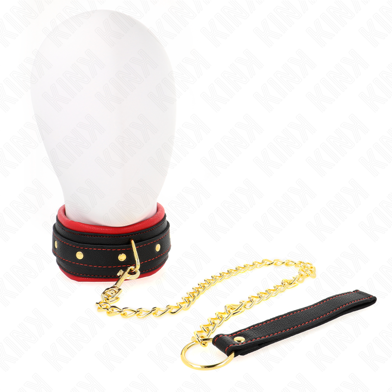 KINK - COLEIRA COM TRILHA DE TECIDO LISO AJUSTÁVEL 33-48 CM X 5,7 CM