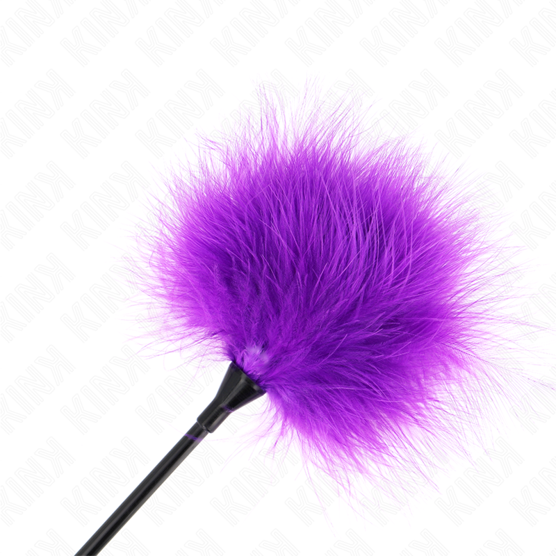 KINK - PLUMAS DE COSQUILLEO PÚRPURAS UTILIZADAS PARA EL KIT DE BONDAGE 27 CM