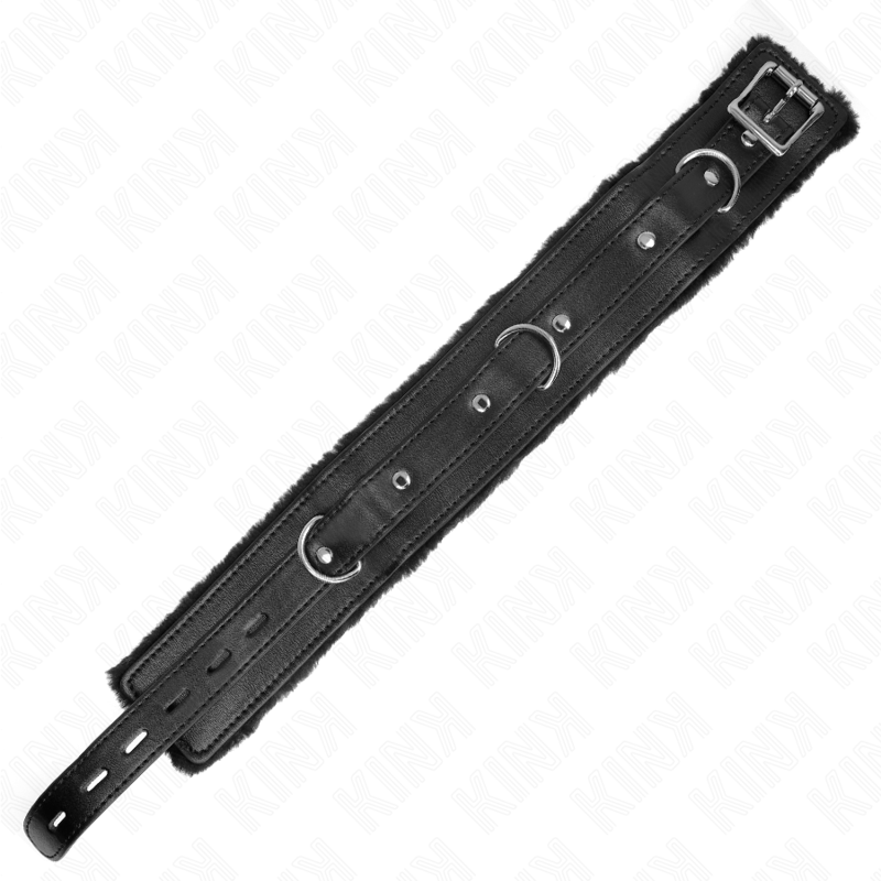 KINK - COLEIRA COM TRILHA 65 CM COM RESTRIÇÕES PRETA 36-42 CM X 5,5 CM