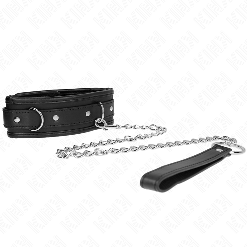 KINK - COLEIRA MODELO BÁSICO COM GUIA 65 CM MODELO 1 53 X 6 CM
