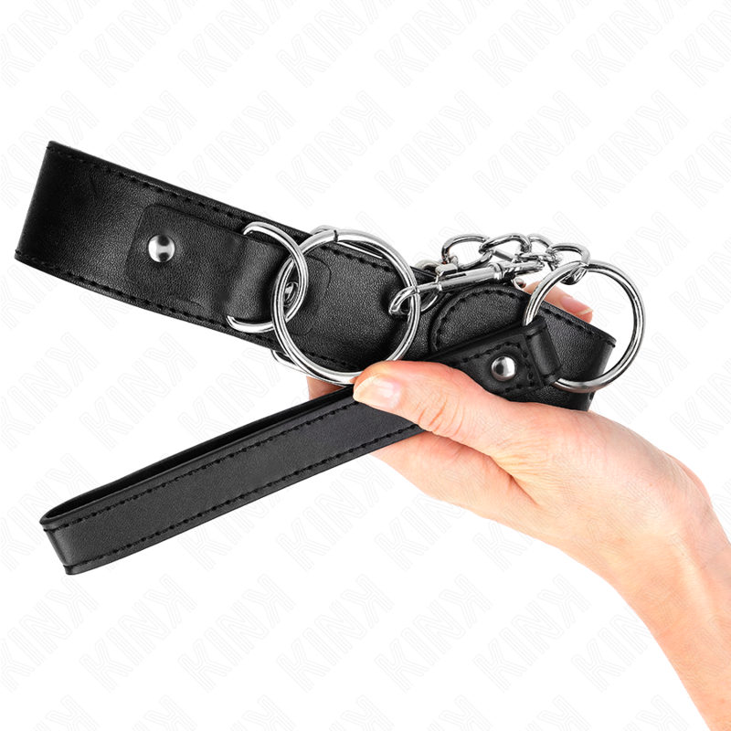 KINK - COLEIRA MODELO BÁSICO COM GUIA MODELO 4 AJUSTÁVEL 36-43 CM