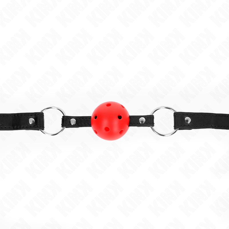 KINK - BOLA VERMELHA OCA E RÍGIDA 4,5 CM MORDIDA MODELO 1 63,5 X 2 CM
