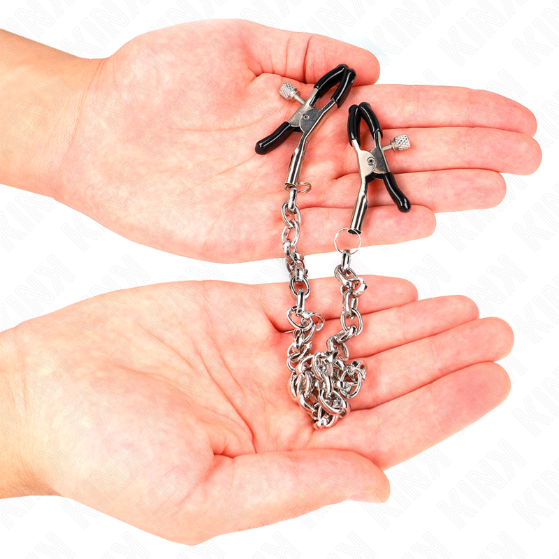 KINK - Grampos de mamilo de corrente grossa 30 cm