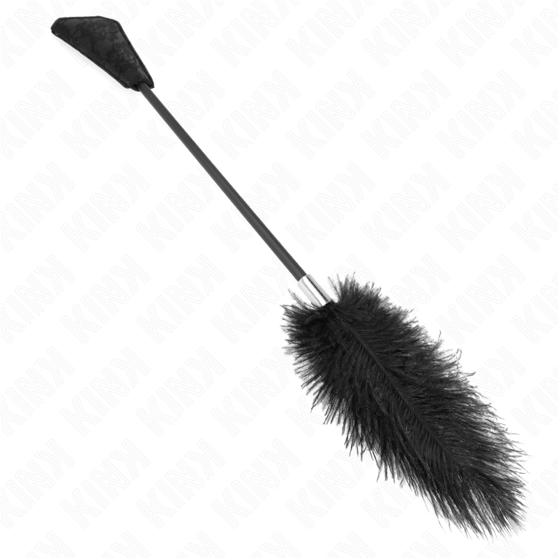 KINK - PLUMAS DE AVESTRUZ PARA HACER COSQUILLAS CON ENCAJE PALETA 56 CM